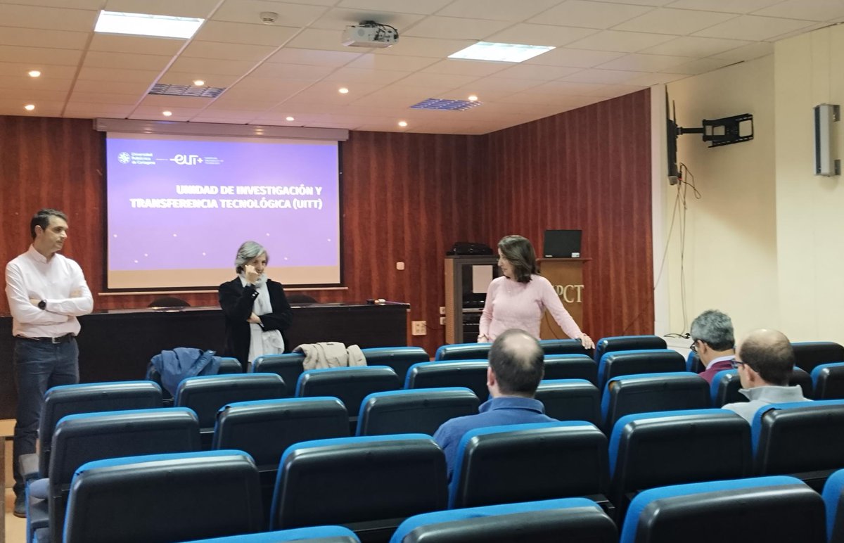 OPECT_UPCT's tweet photo. 🔬 ¿Cuáles son las principales funciones de la Unidad de Investigación y Transferencia Tecnológica de @UPCToficial?

🗣️Responsables #OPECT🇪🇺, Gestión de la Investigación (UGI)🧪 y Transferencia del Conocimiento (OTC) 📃 exponen sus objetivos a los profesionales de @navales_upct. https://t.co/Tr9VCxKmqe