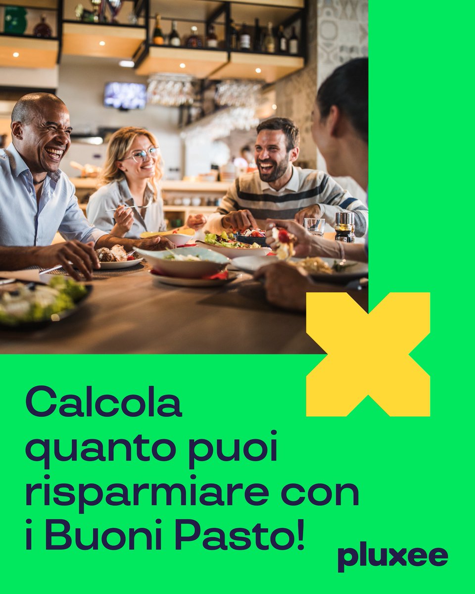 Pluxee_IT's tweet photo. Con i #BuoniPastoPluxee, offri pranzi di qualità ai tuoi dipendenti e riduci le spese aziendali. Usa il nostro calcolatore online per una simulazione rapida e personalizzata del risparmio. Calcola ora: https://t.co/5iPQDcY9wM
#PluxeeItalia #UnMondoDiOpportunità https://t.co/6cvG8VYDJN