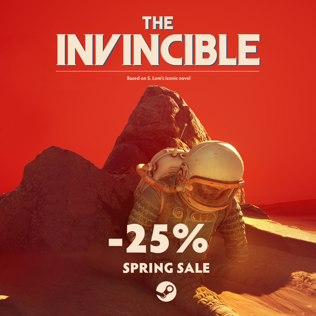 🪐 Look at the red horizon enticing you with mysteries, adventures and mind-boggling discoveries. Do you have the courage to take a step towards it? 💥 Get The Invincible with -25% DISCOUNT at #SteamSpringSale and face the immense dominance of evolution: store.steampowered.com/app/731040/The…