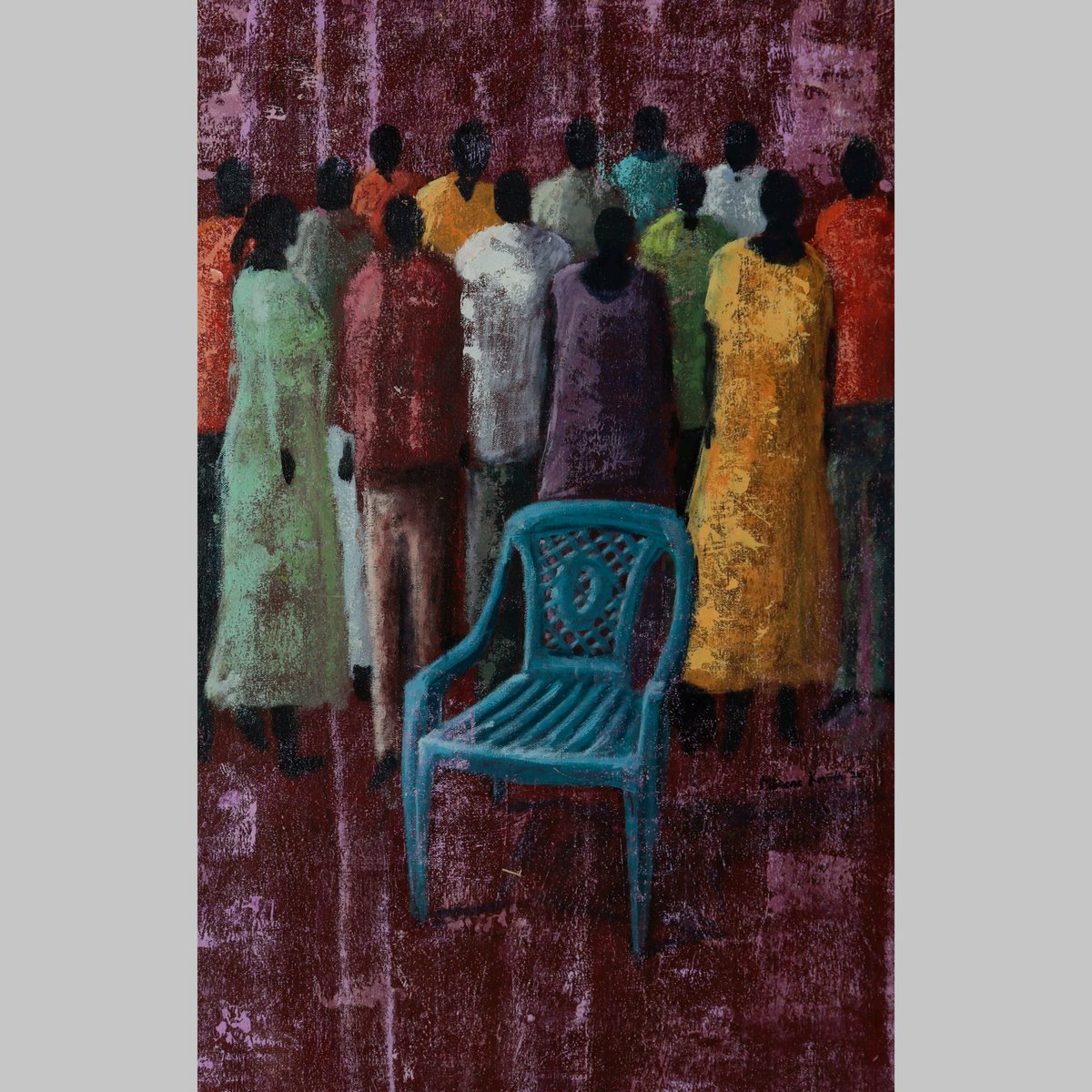 Seat (I).  
Acrylic on canvas

Seat (II)
Acrylic on canvas

#resources #inadequate #resources #unemployment #labourmarket Vs #LabourForce #Migration #Iom