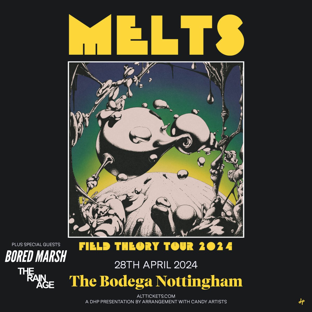 SUPPORT/ Joining fast-rising Dublin band @wearemelts at @bodeganotts next month are @BoredMarsh and The Rain Age! Get your tickets: tinyurl.com/5cepf993