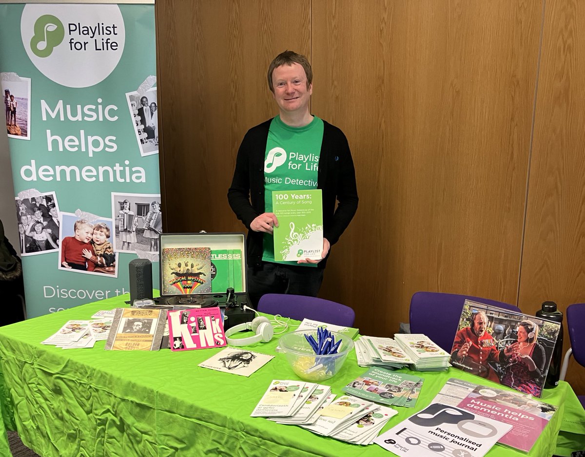 We have a @PlaylistforLife stall at Liverpool Central Library today along with lots of other amazing organizations and charities for Liverpool Dementia Information Day. Come and say hello!