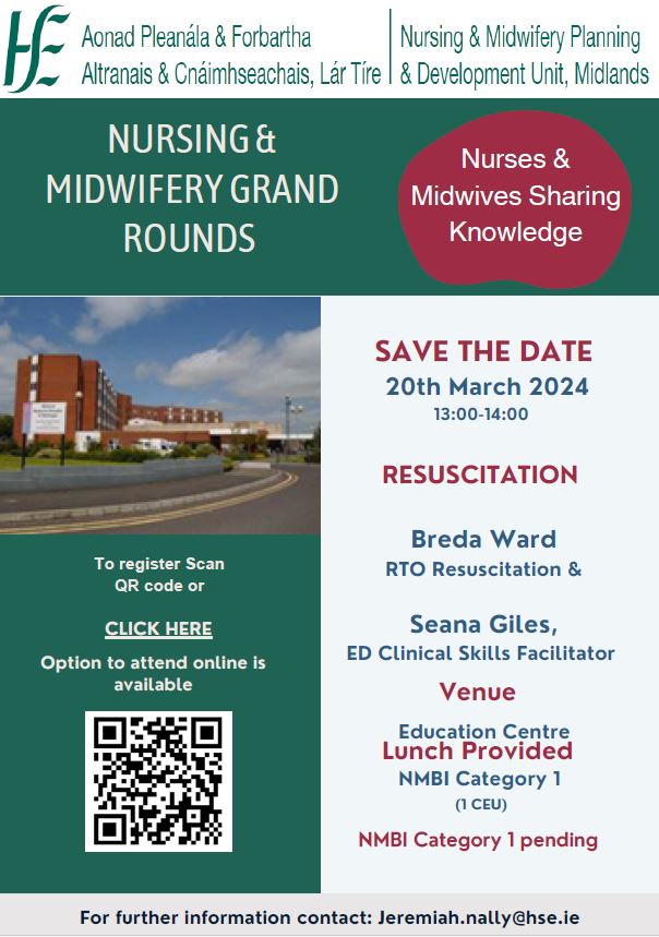 Looking forward to the #RHM Nursing Grand Rounds on Wednesday 20th March 13:00 to 14:00 in the Education Centre To register please click on link smartsurvey.co.uk/s/CLICKHERENMGR or scan QR code below
