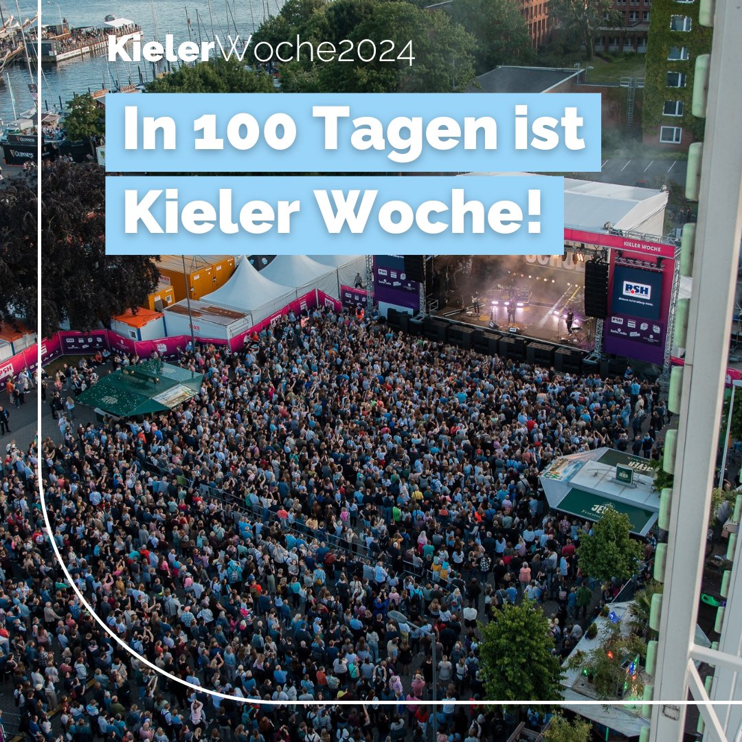 In 100 Tagen ist #KielerWoche 😍 🥳
Wir sind jetzt schon ganz aufgeregt!
Worauf freut Ihr Euch am meisten?

🌊 Kieler Woche 2024 - vom 22.-30. Juni
