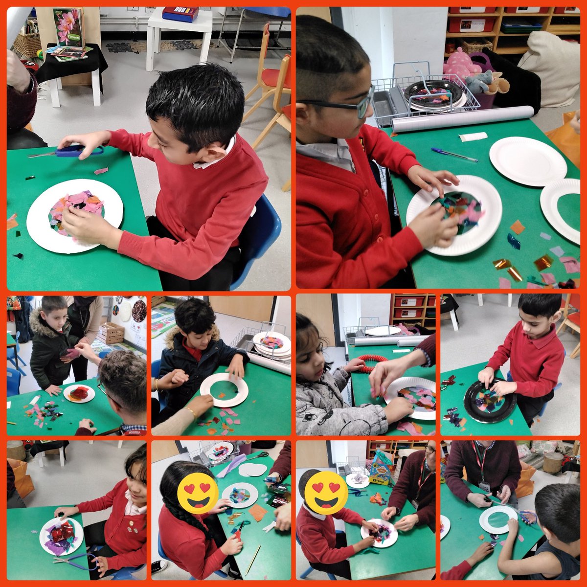 #shootingstars #artistinresidence What a wonderful morning with Mr Keating. He has worked with us to create sun catchers using tissue paper and cellophane. The pictures are based on our favourite fruits and vegetables as our topic this half term is 'let's grow' <a href="/MarcusKeating/">Marcus Keating</a>