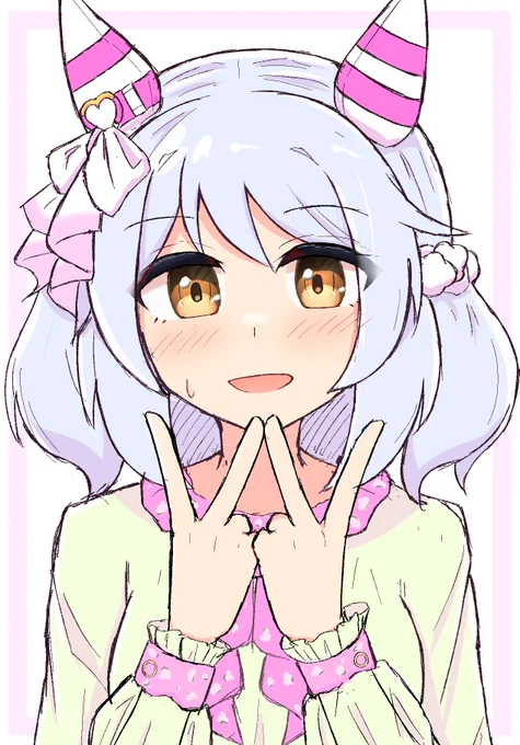 ホワイトデーイラストのヒシミラクルやばい#ウマ娘 #ヒシミラクル 