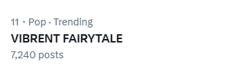 haileandbree's tweet photo. At eleventh spot!

VIBRENT FAIRYTALE 
#ViBrent https://t.co/y0XKa5p8ZF