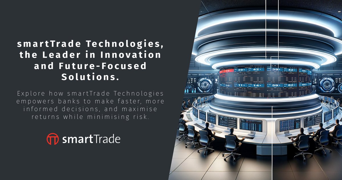 Explore how smartTrade Technologies powers banks to make faster, more informed decisions, and maximise returns while minimising risk. 

Read the article: hubs.la/Q02prw_w0

#LeaderInInnovation #FutureFocusedSolutions #smartTradeTechnologies