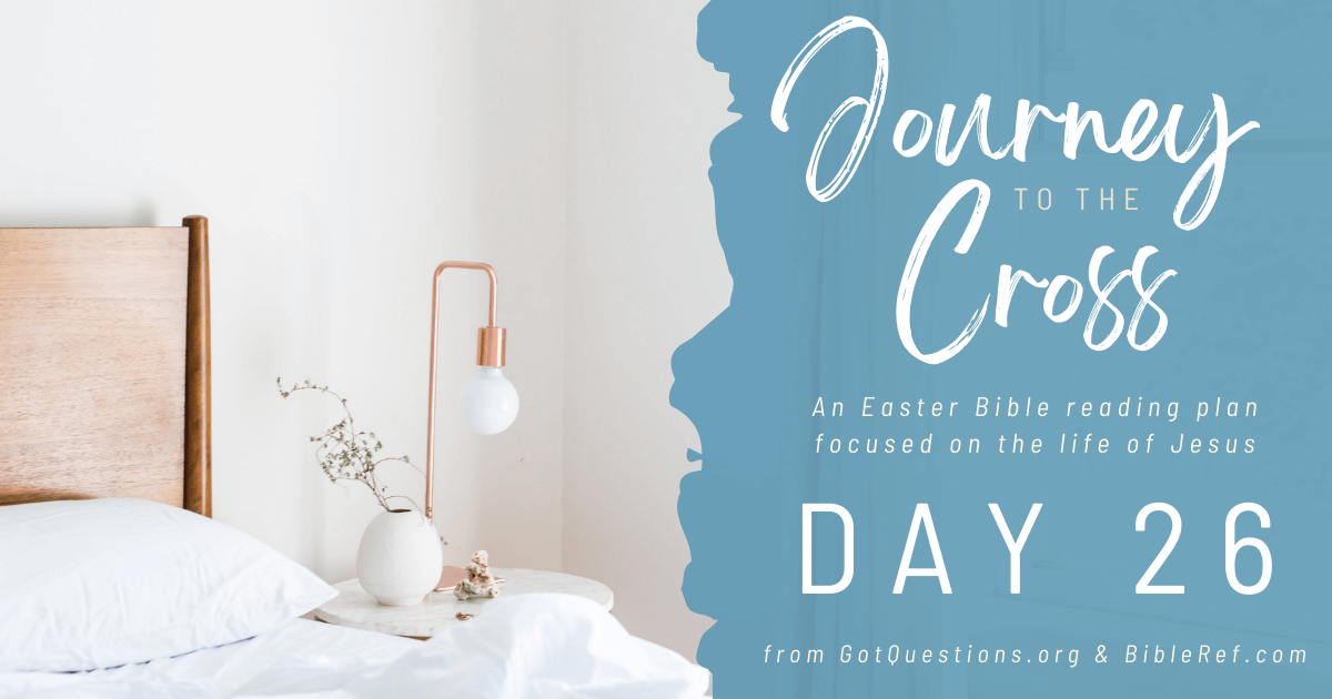 gotquestions's tweet photo. Continue to journey toward the cross with us by focusing on the life of Jesus Christ each day until Resurrection Day! Today's Bible Reading can be accessed here: https://t.co/iJMW8xDtPi
#EasterReadingPlan #GotQuestions #BibleRef https://t.co/Dt03FbSJQi