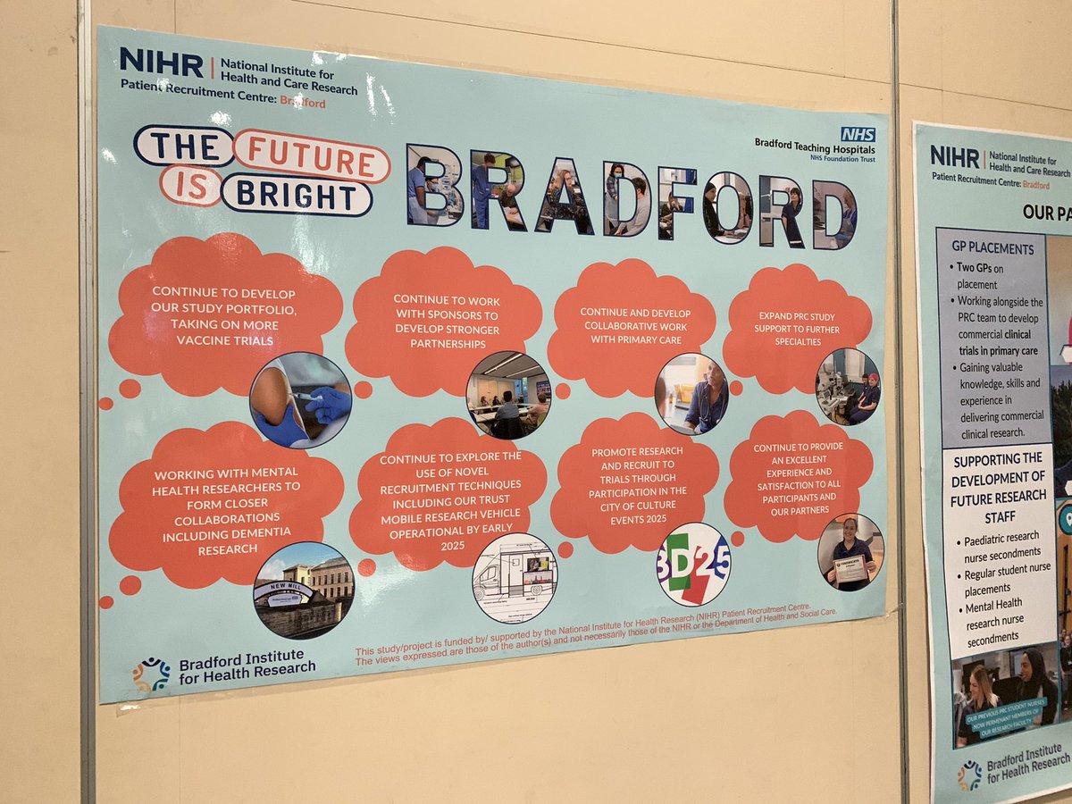 NIHR Bradford and West Yorkshire CRDC (@crdc_bradford) on Twitter photo Hello 👋 from our PRC Bradford team at today’s PRC Away Day in Blackpool @PRCBlackpool.
Great to hear about future plans for commercial research from <a href="/NIHRresearch/">National Institute for Health and Care Research</a> <a href="/DHSCgovuk/">Department of Health and Social Care</a>.
Looking forward to presenting our posters this afternoon 🎉👍 Hello 👋 from our PRC Bradford team at today’s PRC Away Day in Blackpool @PRCBlackpool.
Great to hear about future plans for commercial research from <a href="/NIHRresearch/">National Institute for Health and Care Research</a> <a href="/DHSCgovuk/">Department of Health and Social Care</a>.
Looking forward to presenting our posters this afternoon 🎉👍