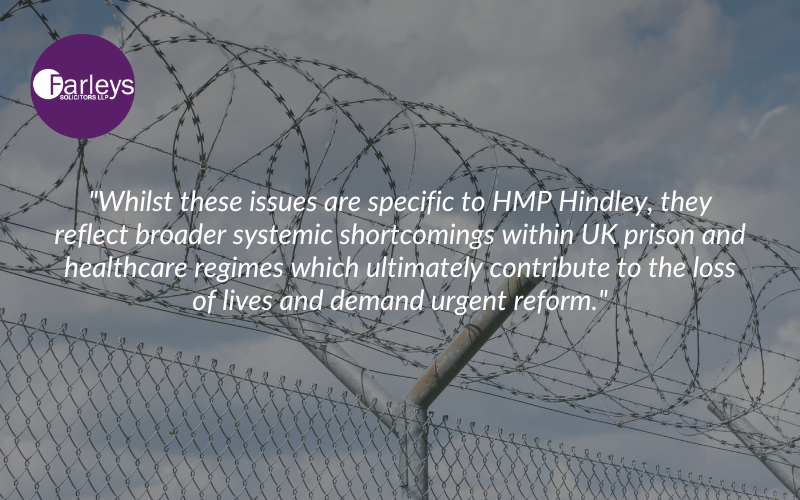 FarleysLaw's tweet image. According to the findings of its latest inspection, HMP Hindley is facing a ‘near-tsunami’ of drugs, in addition to high levels of violence, self-harm, organised crime and failing infrastructure. 

Read more in our latest blog: bit.ly/43fGwMY