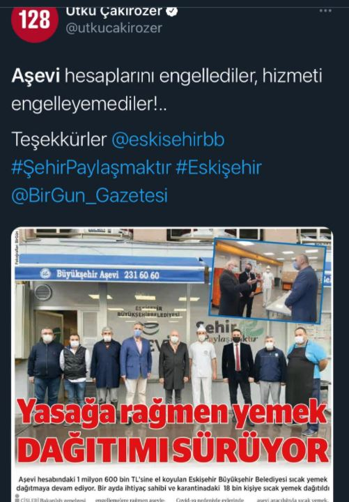 unutma Eskişehir, Isparta unutturma AKP'nin yaptıklarını ...
#ALTIN Nedim Şener Zeynep Bastık #motorin Konya 3 #SONDAKİKA Milletimizin Başı Sağ Olsun Halil Umut Meler Hamza Dağ Kısmi Emeklilik Eylem Tok Mülk Allah'ındır Öğretmen Katil PARALAR NEREDE Başıboş  #benzin Mansur Yavaş