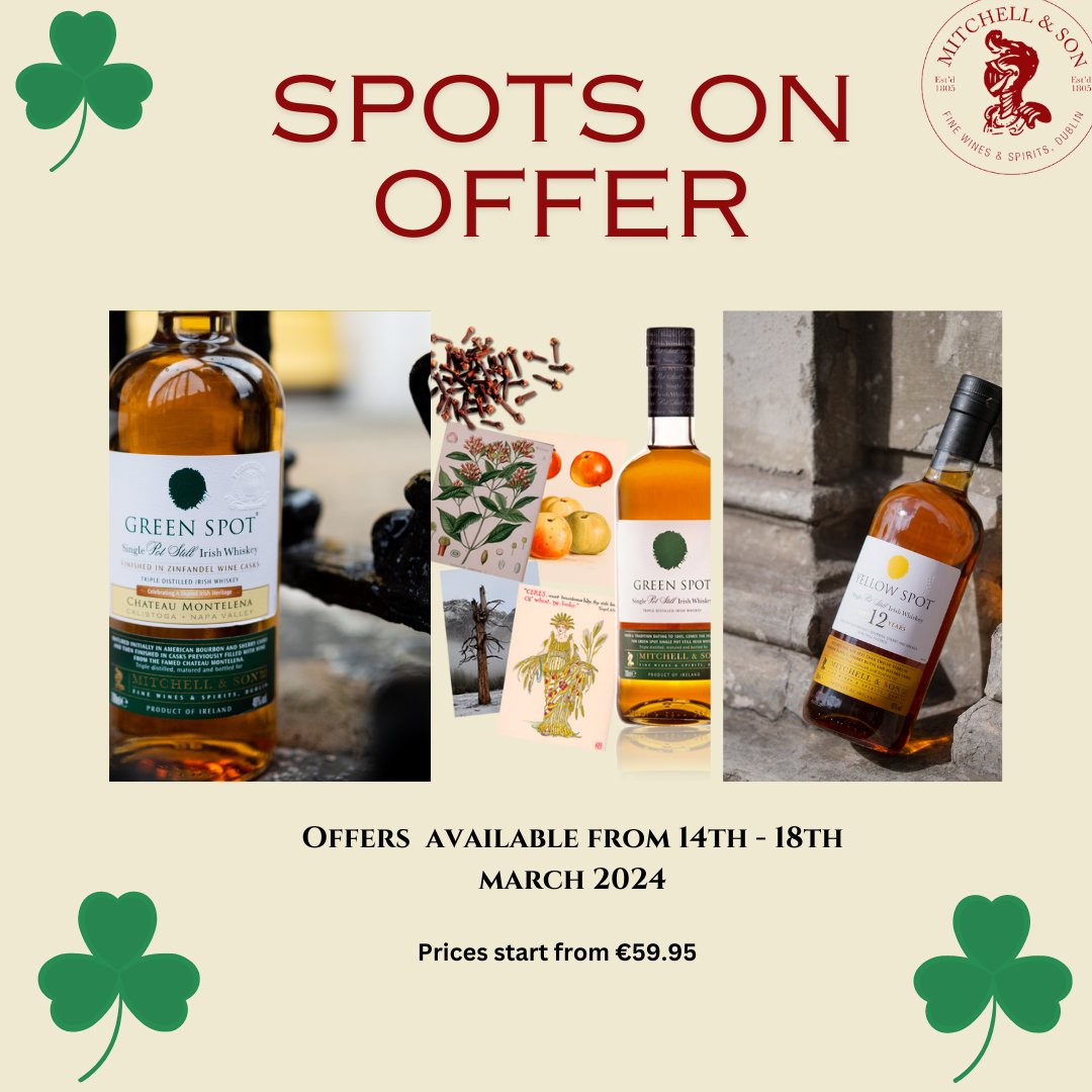 Great Spot offers now on! Shop online or instore to avail! @oisindavis@whiskeyclub@whiskeylive@dubchambers@johnwilson@jeansmullen