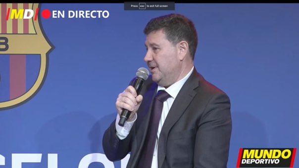 Le vice-président économique de Barcelone, Eduard Romeu, quittera le club.