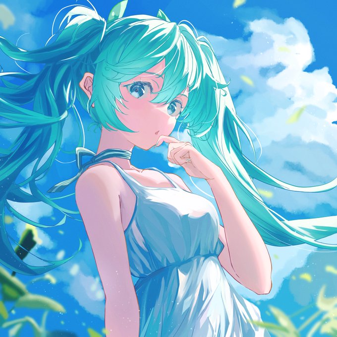 爽やかミクさん#初音ミク  #illustration 