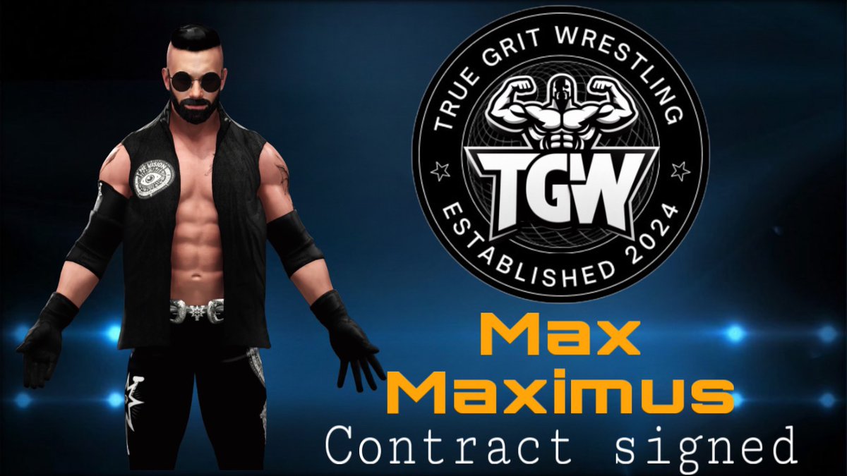 TRUEGRIT2K's tweet photo. TGW HAS JUST SIGNED MAX MAXIMUS!

WELCOME TO THE TEAM @MaximusIsBetter https://t.co/CjtGW8Pzf8