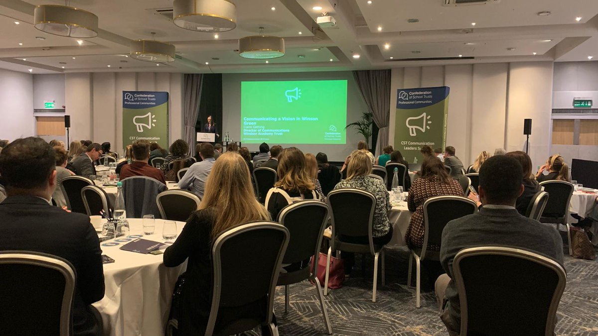 CSTvoice's tweet photo. Great to be joined this morning by Abi Merritt of @MerciaTrust who discussed how the trust changed perceptions of a troubled school. We also heard from Claire Gething on how @WinAcadTrust built the identity of a new free school. #CSTCommunication https://t.co/phiit3TmPE