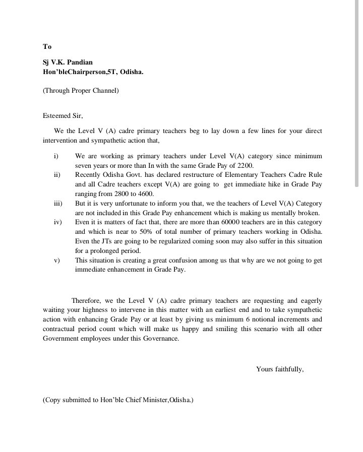 CommonMan_78's tweet photo. In all states gradepay of Teachers are 4200. So give justice us.
@CMO_Odisha @Naveen_Odisha @Vkpandianfancl1 @SMEOdisha @OSEPA_Official @MoSarkar5T https://t.co/FGTXPhB64M