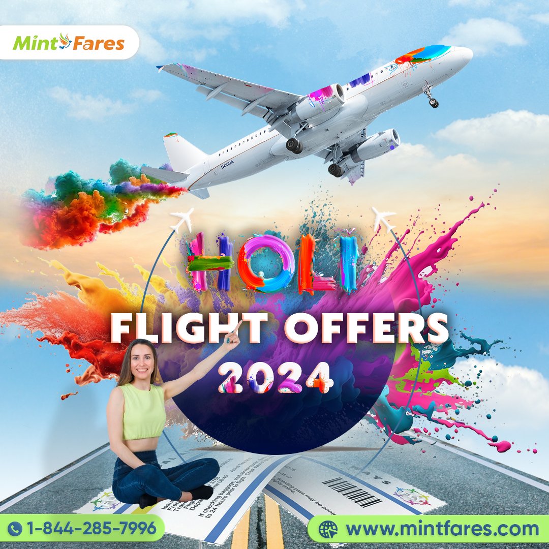 Unlock the best Holi Flight Offers 2024 on Mintfares! Find discounted fares, exclusive deals, and celebrate festival of colors with savings.

Offers - mintfares.com/offer/holi-fli…
.
.
.
#mintfares #holiflightoffers2024 #holidiscounts #holiflightsales #holispecial #affordabletravel