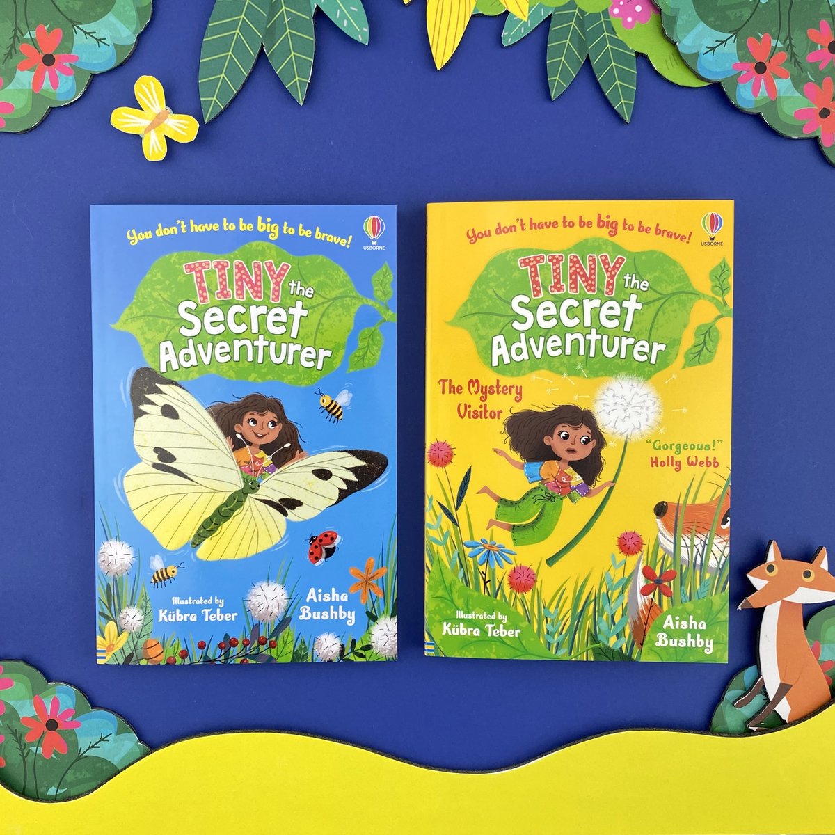 You don't have to be big to be brave! 🌻 Heart-warming adventures of friendship, courage and discovery, brought vividly to life with gorgeous illustrations by Kübra Teber. BOOK TWO OUT TODAY! 🥳 #TinytheSecretAdventurer #AishaBushby @aishabushby