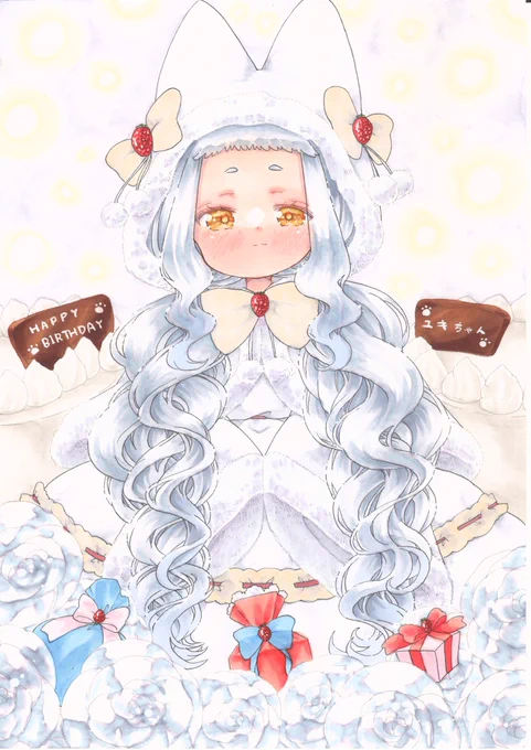 #ホワイトデーは銀髪白髪を愛でる日ユキちゃんとユキト 