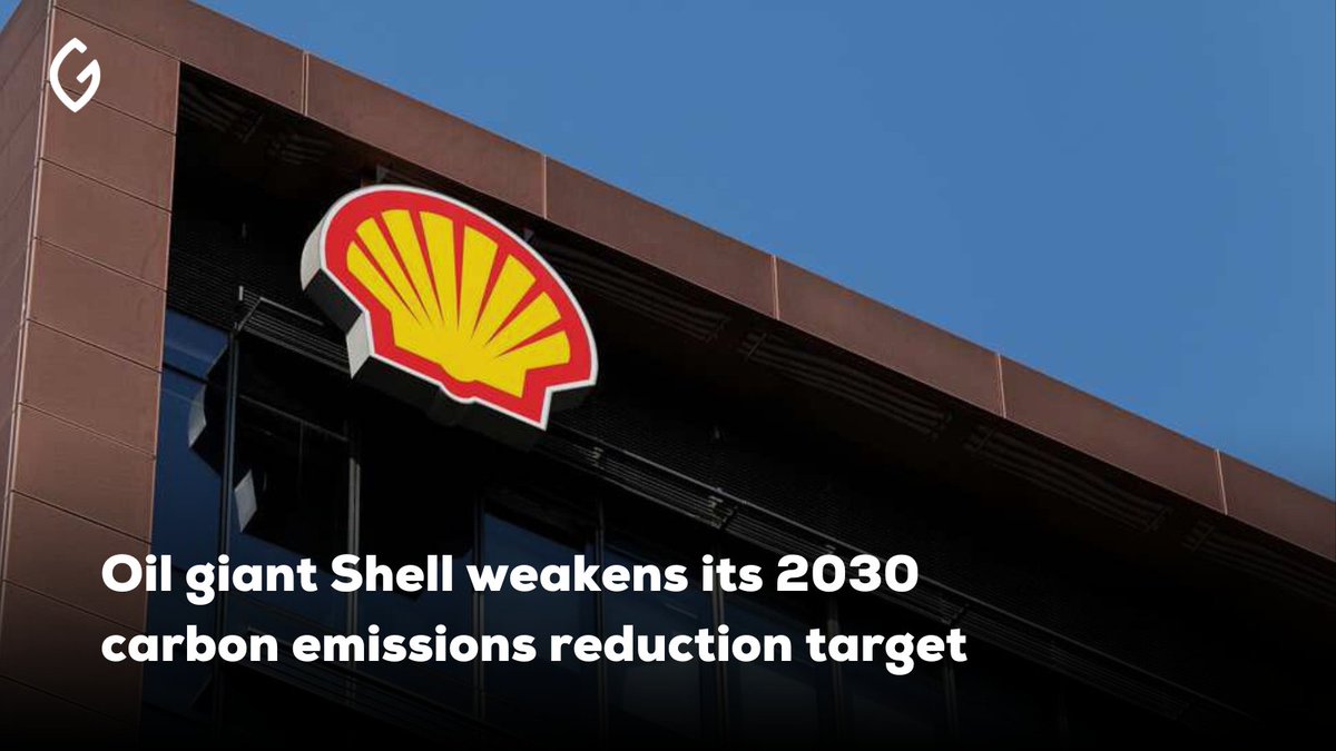 green_digest's tweet photo. Shell has revised its 2030 carbon reduction target and eliminated its 2035 goal, citing lower power sales and high gas demand.

The changes are part of CEO Wael Sawan's strategy to focus on high-margin projects, steady oil output, and increased natural gas production.

Shell now aims for a 15-20% reduction in net carbon intensity of its energy products by 2030, down from the previous 20% target.

The company also introduced a new goal to reduce overall emissions from oil products sold to customers by 15-20% by 2030.

Source: Reuters