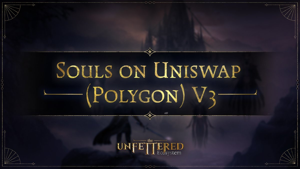 unfetteredgame's tweet photo. WE ARE ALMOST THERE!

MEXC and GATE have both successfully completed their migration processes. 🥳 GATE has opened deposits and withdrawals, and MEXC will do so within the day.

Liquidity has been added to the DEX and is NOW LIVE. 🔥 You can now buy $SOULS on Uniswap V3 (Polygon).

https://t.co/BWhCFRX4Vl

New contract address: 0xaa4fBC6809a8E1924520FC85282aC4C76A7671d7

THE NEXT STEP  IS AIRDROPS 💥

The airdrop will be conducted TOMORROW to allow time for the compatibility of the CEX and DEX platforms. 

The airdrop will cover ALL ON-CHAIN (SELF CUSTODIAL) WALLETS! Users holding $SOULS in these wallets do not need to take any additional action to receive their airdrops.

We will continue to keep you informed at each step of the process. Thank you for your support.
