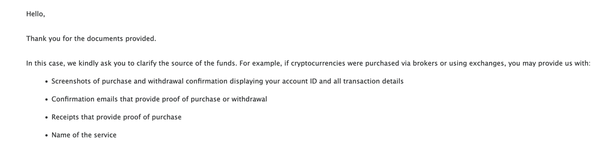 DO NOT USE <a href="/ChangeNOW_io/">ChangeNOW</a> 

After holding my $120,000 worth of BTC for over a week they forced me to KYC.

I did, confirmed that KYC is legit and now this...

They want me to prove where I bought the BTC, transactions, ID, platform etc

HOW TF do I do that when I havent bought