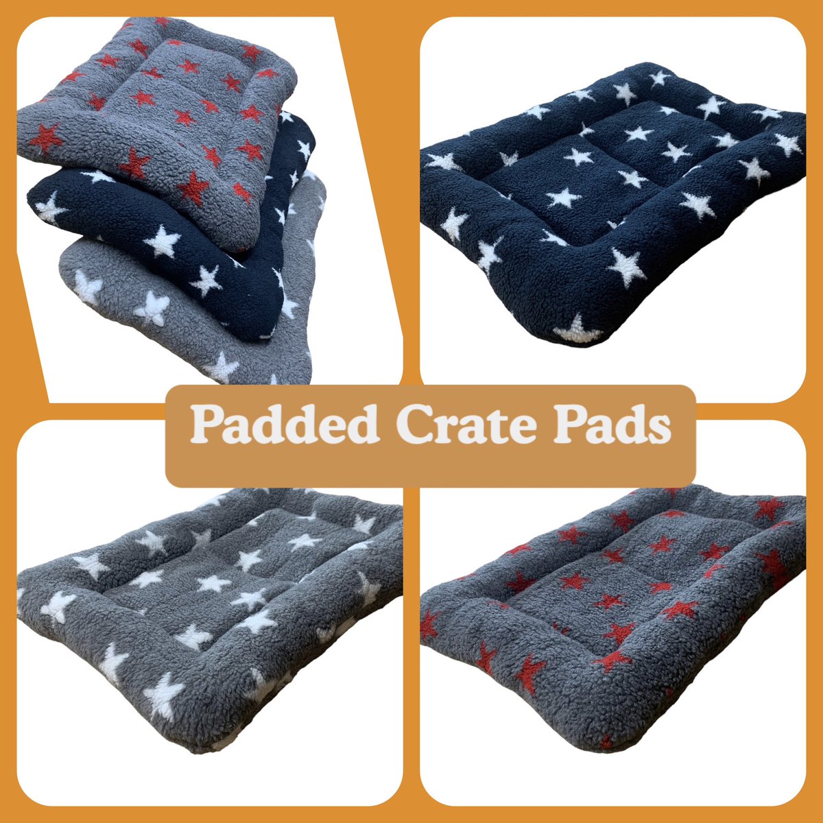 We recently realised that for some reason we’d never made our crate pads in our gorgeous stars fleece, so not a new product, not a new fabric…But very much new!! They look so comfy don’t they? 🐾

petnhome.co.uk/padded-pads-c-…

#dogbeds #crates #handmade #dogs #cats #cosypet #mhhsbd