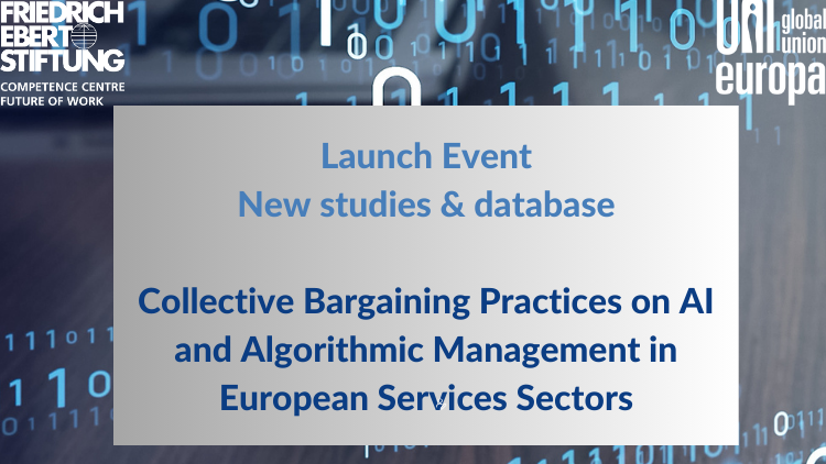 📢Tomorrow launch of new research project w/ @UNI_Europa on #CollectivBargaining practices on AI at the workplace! Don't miss the launch of 2⃣ new studies & a database w/ examples of CBAs on #AI! 🗓️March 15 (10-12 CET) 📍online ✍️shorturl.at/lpFQ5