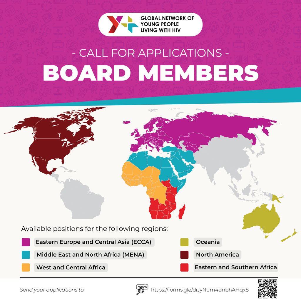 🎉 Are you a young person living with #HIV and passionate about making a difference in your community, country, region, and globally? We are looking for committed youth advocates to join the Board of Y+ Global from 2024-2026. Join now and find out more 👉🏼yplusglobal.org/work-with-us-b…