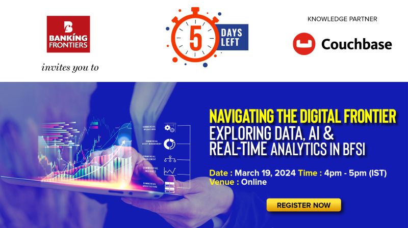 Join us for a game-changing webinar on March 19th (4 PM IST) with Banking Frontiers and Knowledge Partner <a href="/couchbase/">Couchbase</a>! Turbocharge your approach to data, AI, and real-time analytics in BFSI. 

Register Now: us02web.zoom.us/webinar/regist…

#BFIS #Banking #Insurance #nbfc #analytics
