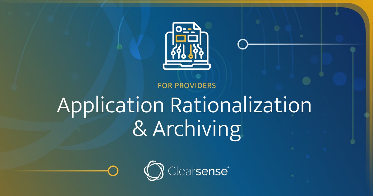 📊 Accelerate application decommissioning and aggregate data with 1Clearsense™. Keep your data compliant and accessible for future insights. Request a demo today! #HealthcareData #ApplicationRationalization #Clearsense zurl.co/cbJT #HIMSS24