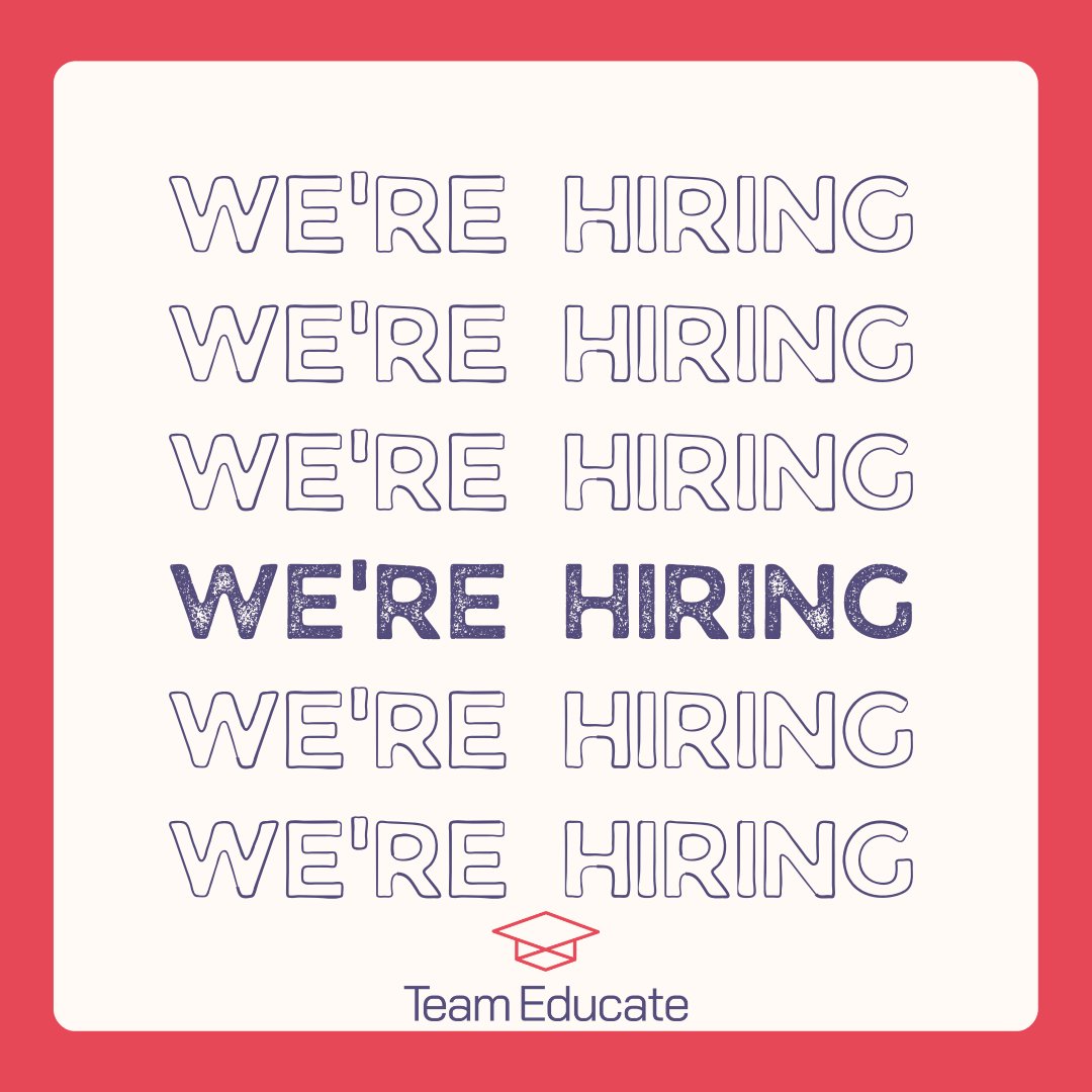 If you're looking for your next career in education get in touch ASAP

Our schools are looking for teachers, learning support assistants and 1 to 1 support staff👀

Email your CV to tyler@teameducate.co.uk📩 

I'll be in touch

#education #supplyteaching #teacherjobs #edutwitter