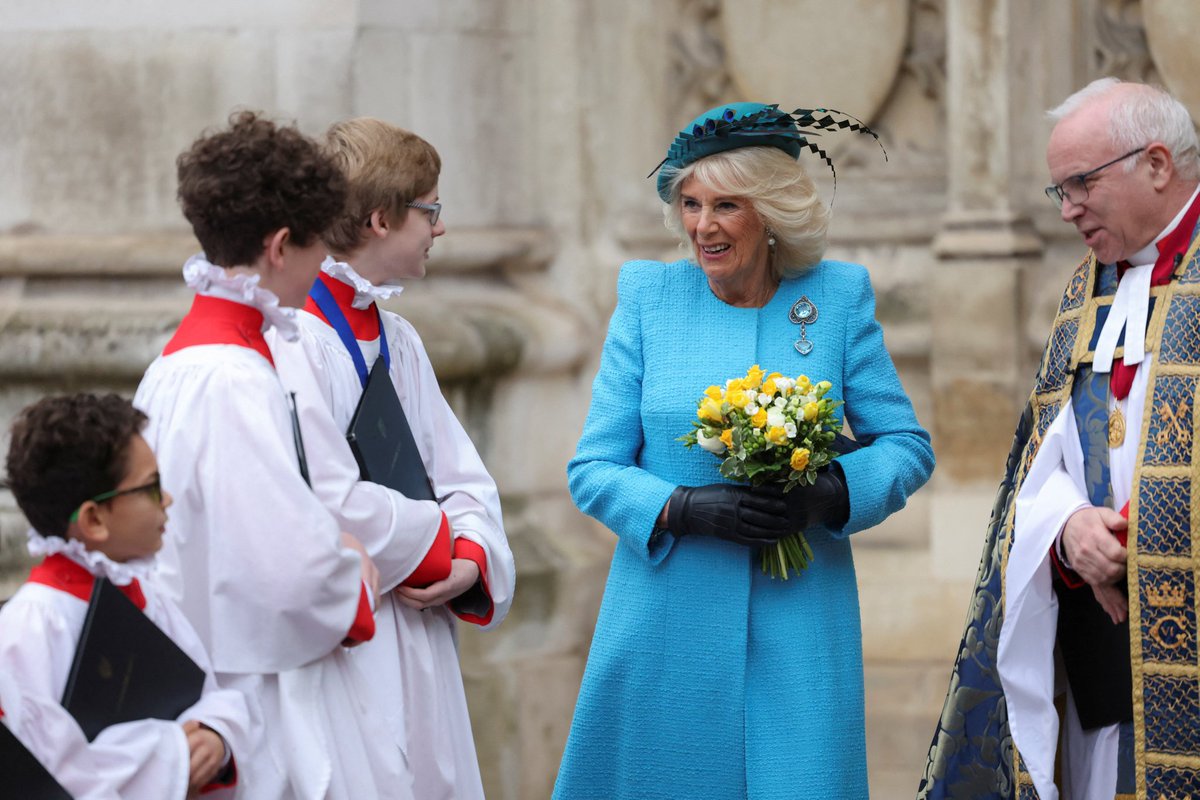 Royal World Thailand 🇹🇭 (@rwthofficial) on Twitter photo 🇬🇧
UK’s Queen Camilla with Prince William, Prince of Wales and members of the Royal Family attended the religious service marked #CommonwealthDay 2024 at <a href="/wabbey/">Westminster Abbey</a> #London.
📸 Getty #QueenCamilla #BritishRoyalFamily 🇬🇧
UK’s Queen Camilla with Prince William, Prince of Wales and members of the Royal Family attended the religious service marked #CommonwealthDay 2024 at <a href="/wabbey/">Westminster Abbey</a> #London.
📸 Getty #QueenCamilla #BritishRoyalFamily