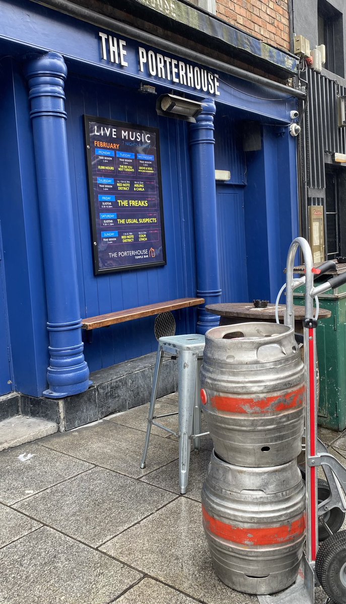 Interesting delivery to Porterhouse Temple Bar this week…. ☘️🍺☘️

#Fresh #Sitric #Cask #Ale #BrewedOnBowSt #Dublin7 #StPatricksDay2024 #HopkinsHopkins #DublinBeer