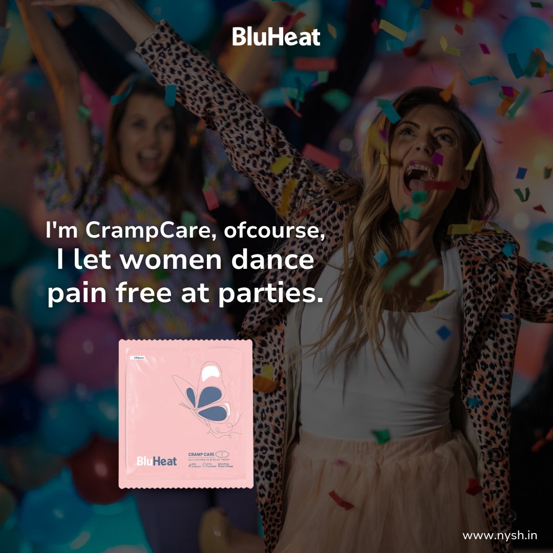 Bluheat's tweet image. Looking to enjoy your best moments without cramps? Grab your packs now from our online shop. Link in bio! 🔗

#BluHeat #CrampCare #BluHeatCrampCare #Periods  #India