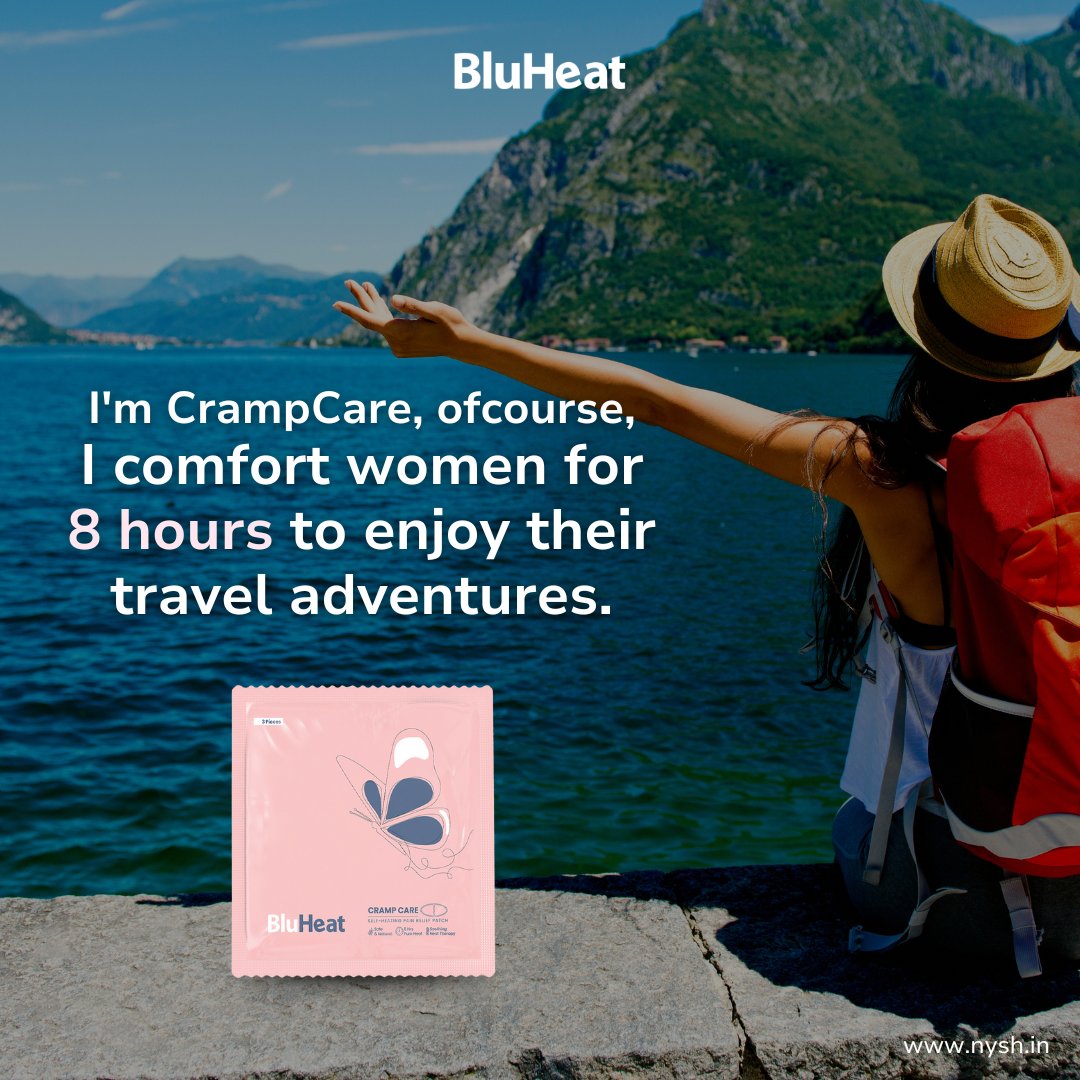 Bluheat's tweet image. Looking to enjoy your best moments without cramps? Grab your packs now from our online shop. Link in bio! 🔗

#BluHeat #CrampCare #BluHeatCrampCare #Periods  #India