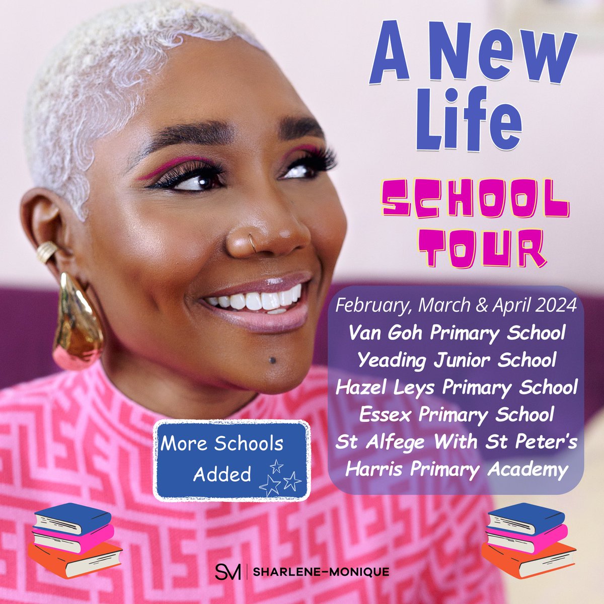 My school tour has now been extended. Tomorrow was meant to be the last date but schools have been contacting me &amp; I am so thankful 🎉🙏🏾.  

I am taking bookings for Black History Month in October. Click the link for more information sharlenemonique.com/author-visits-…

#author #windrush