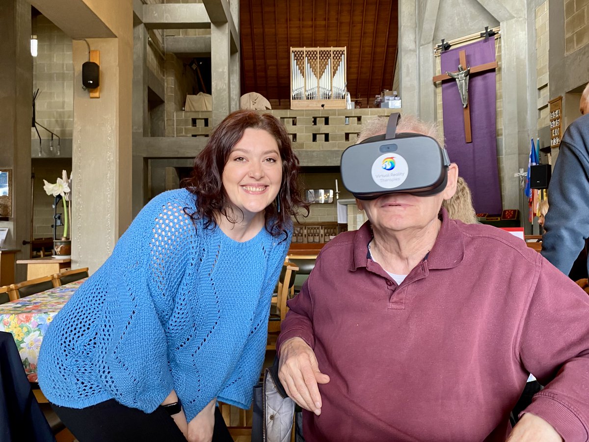 From 'What's VR?' to 'Wow!' - Some photos from @vrtherapiesltd's recent taster session with the community cafe at St Benedict's Church in West Hunsbury This is part of our work with @WestNorthants welcoming spaces to explore digital inclusion @GoodThingsFdn #MakingDigitalForAll