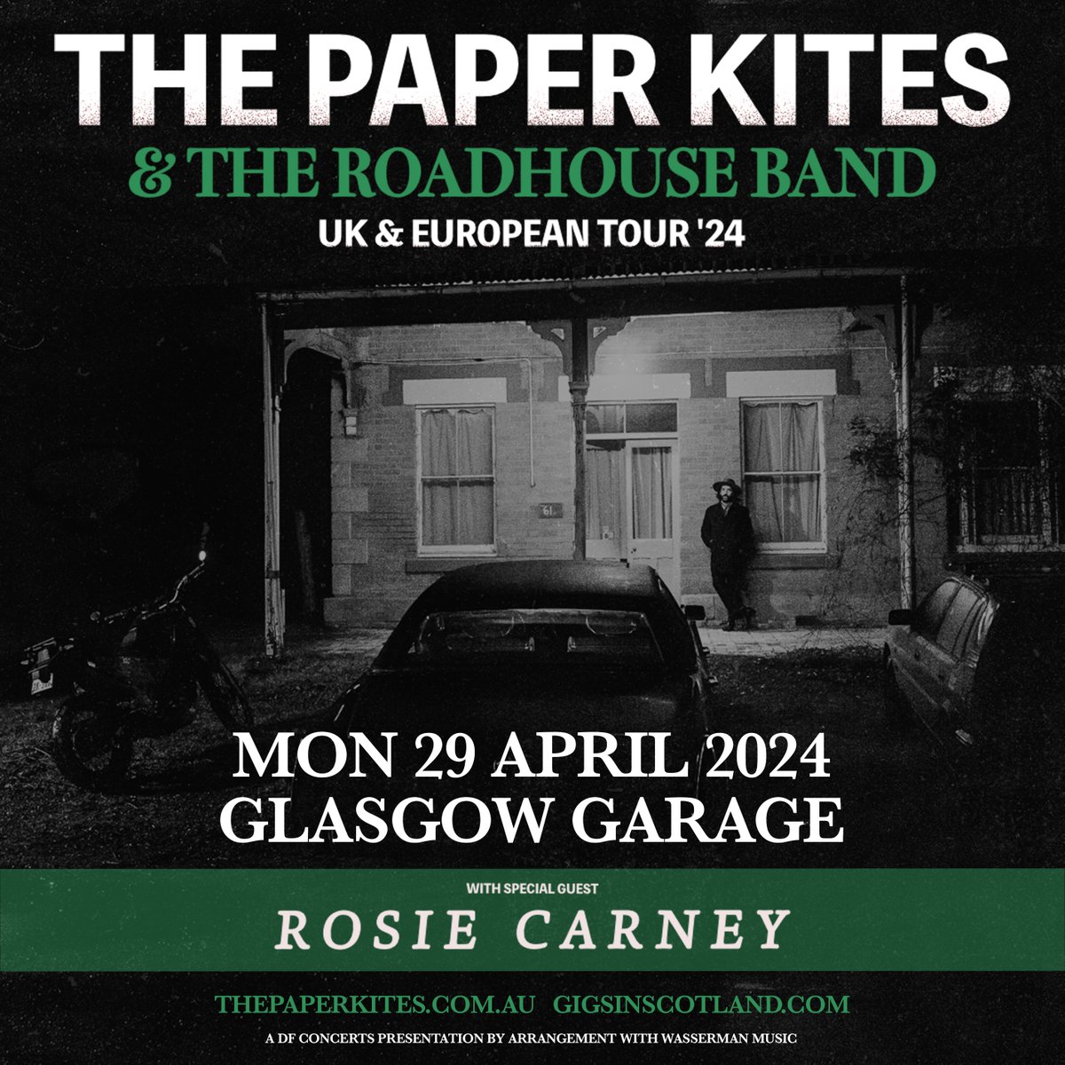 SUPPORT ADDED » @RosieCarney11 will now be supporting @thepaperkites & The Roadhouse Band at @Garageglasgow on 29th April 💫 TICKETS ⇾ gigss.co/the-paper-kites