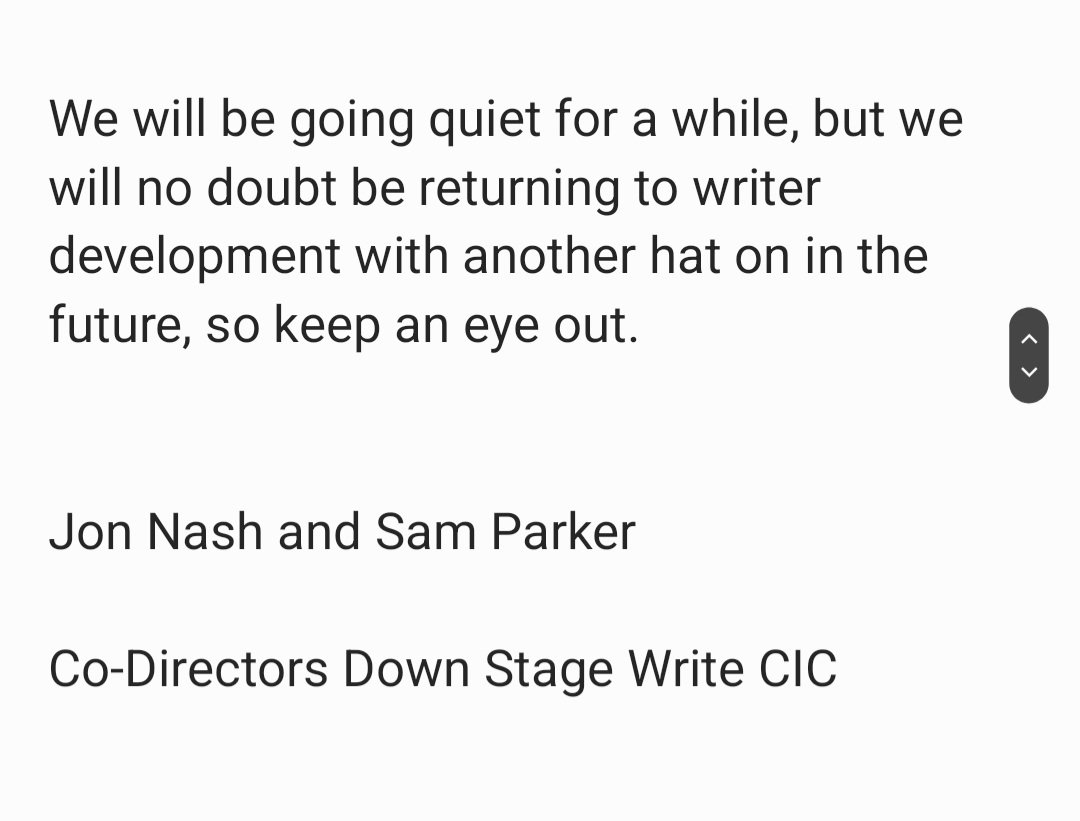 Down Stage Write tweet media