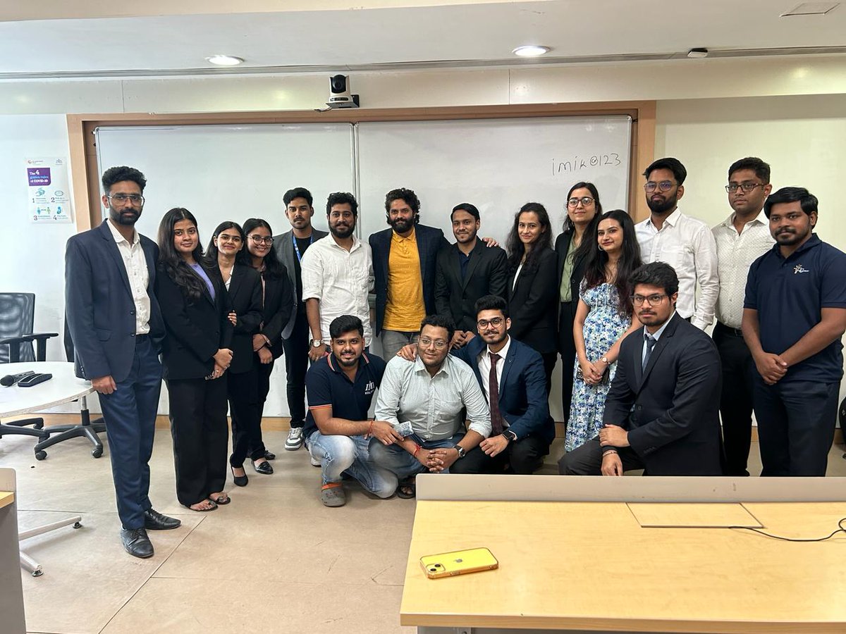 iam_rahulbasak's tweet photo. It was an absolute honor to receive the opportunity to judge the national entrepreneurship competition at International Management Institute, Kolkata

I extend my best wishes to all the participants for the future ahead.

#entrepreneurship #entrepreneurs https://t.co/QPvhxd7diI