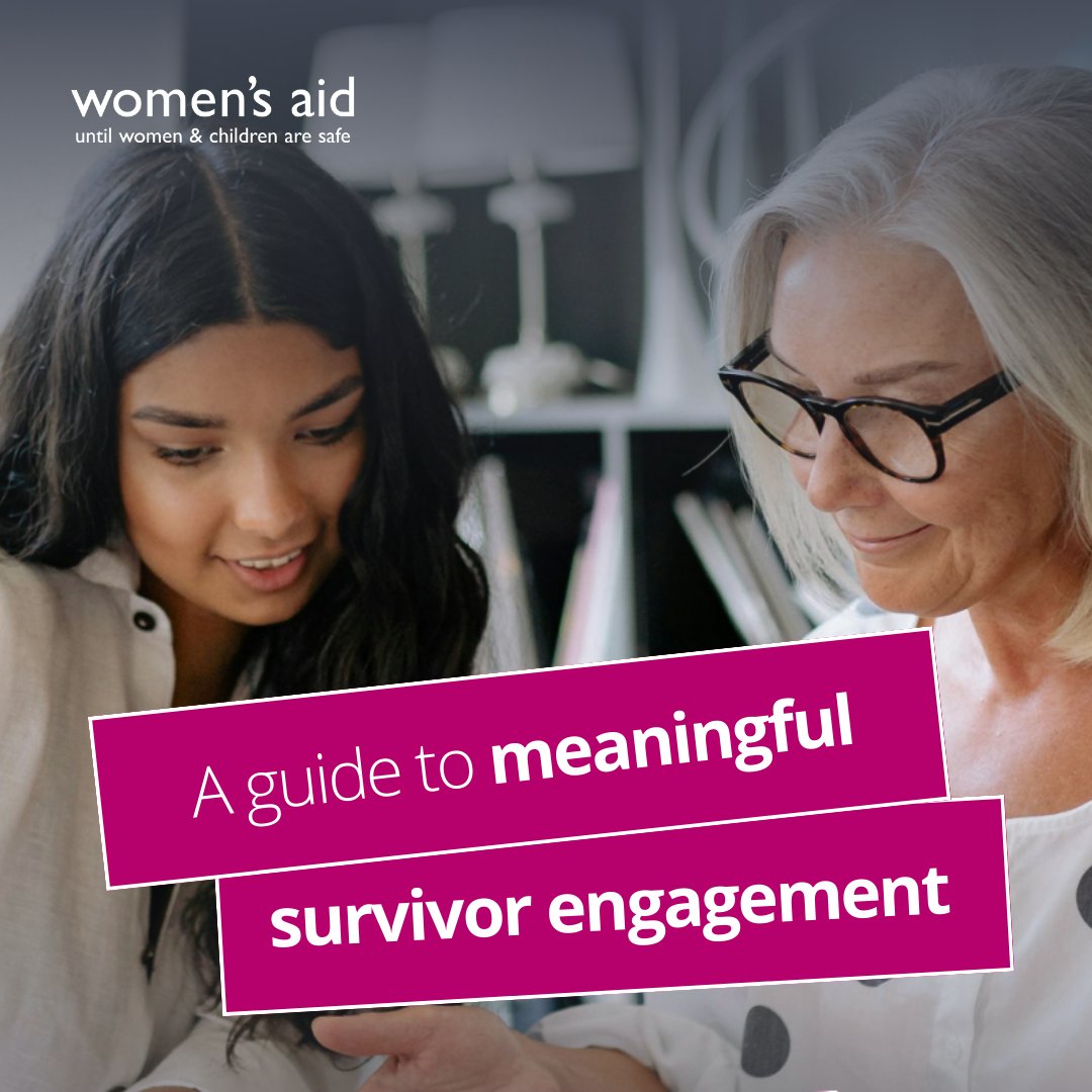 Today, we are delighted to be launching our joint best practice guide on survivor engagement 📖🗣 This guide has been created over the course of three years, in collaboration with our sisters from @WelshWomensAid , @scotwomensaid, @womensaid England and @Imkaan. (1/3)