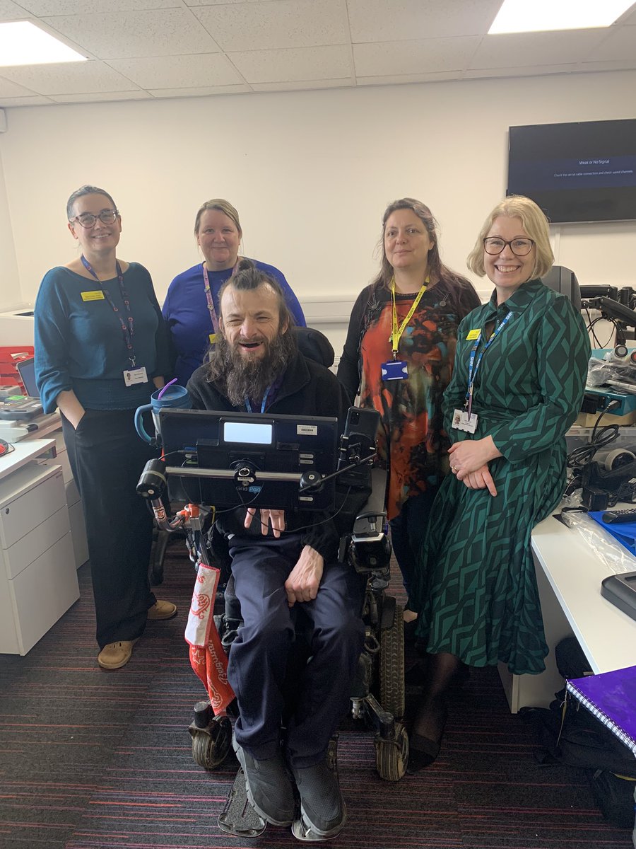 Fabulous visit to assistive technology- great to meet Jamie @barnshospital our service user representative and hear how he has inspired so many to have doors opened by the use of assistive technology #HCSweek2024