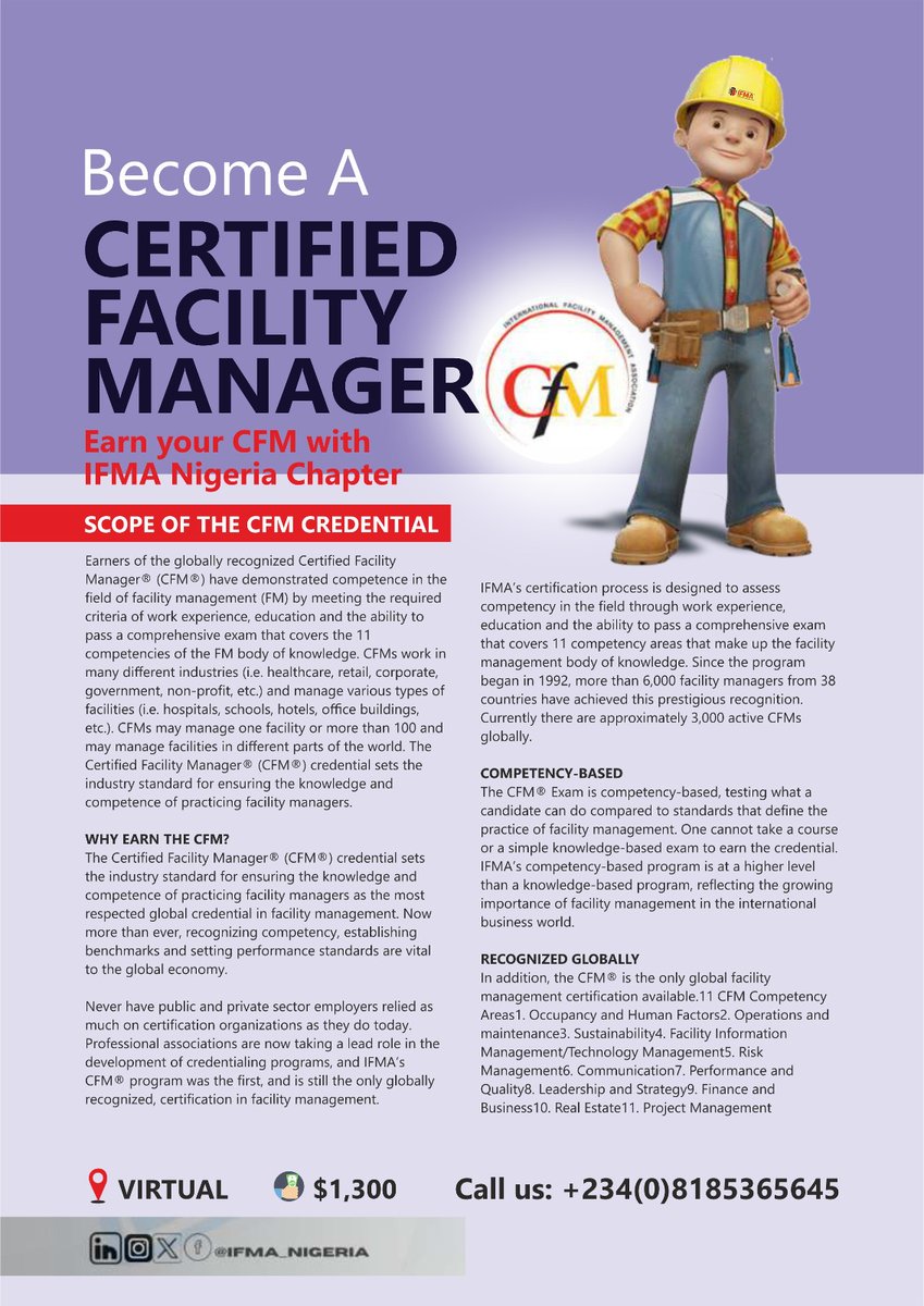 internatio85166's tweet photo. 🌟 Elevate Your Career with Professional Courses! 🌟
 
Are you ready to unlock new opportunities in the dynamic field of facility management? 

Don't miss this chance to invest in your professional growth and propel your career to new heights! Secure https://t.co/ZSCBN8oO3M