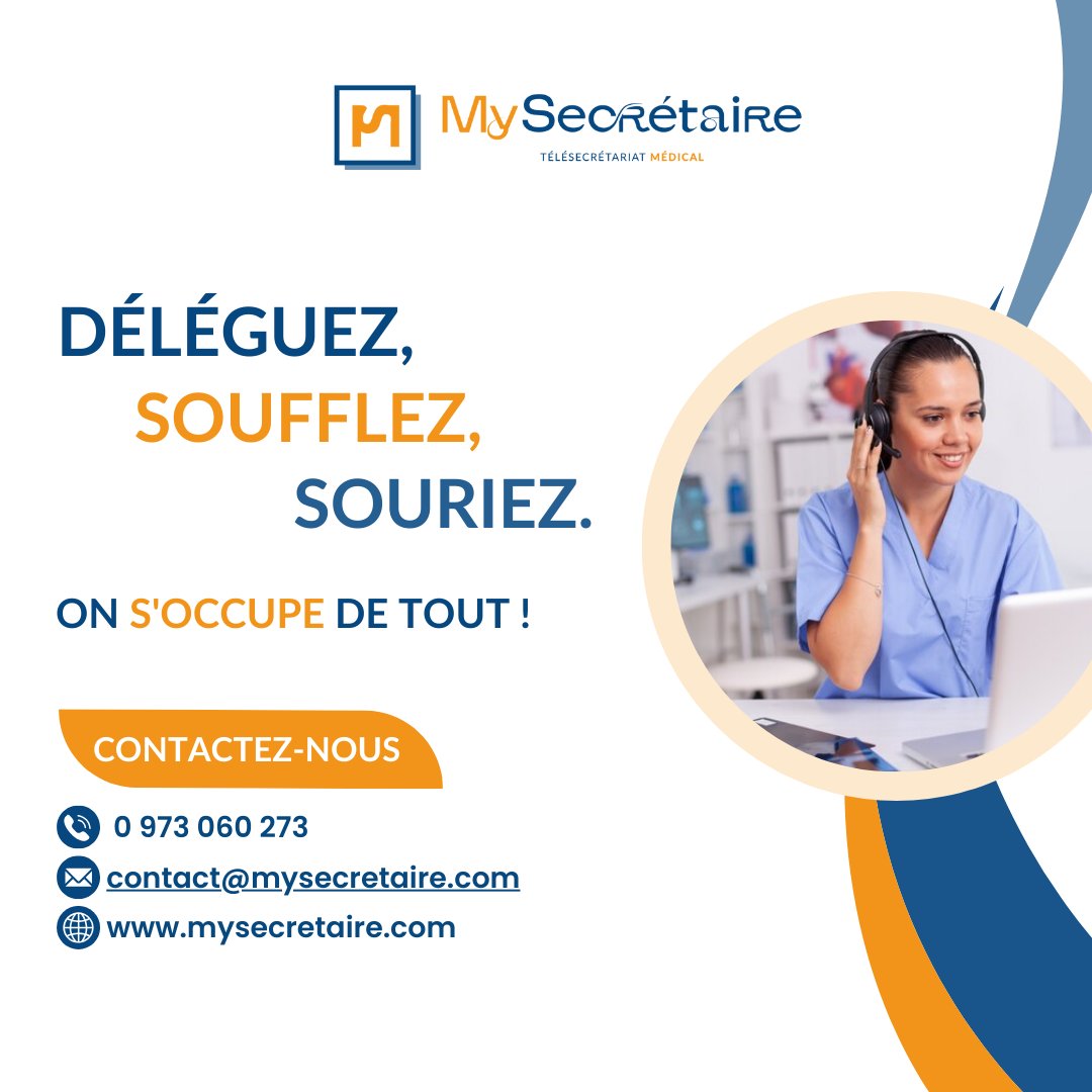 MySecretaire's tweet photo. Imaginez un monde où chaque patient se sentirait compris et soutenu, non seulement par son médecin, mais aussi par tous les aspects administratifs de son soin.  C'est notre mission chez #MySecretaire.  
Contactez-nous ! 
#SoinPatient #GestionMedicale https://t.co/P0Dw09MQAi