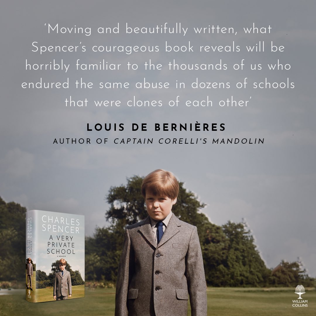 Congratulations to Charles Spencer (@cspencer1508) on publication day for #AVeryPrivateSchool.   'Compelling, insightful, and heartbreaking' - @Philippa_Perry, bestselling author of 'The Book You Wish Your Parents Had Read'   Published by @wmcollinsbooks: harpercollins.co.uk/products/a-ver…