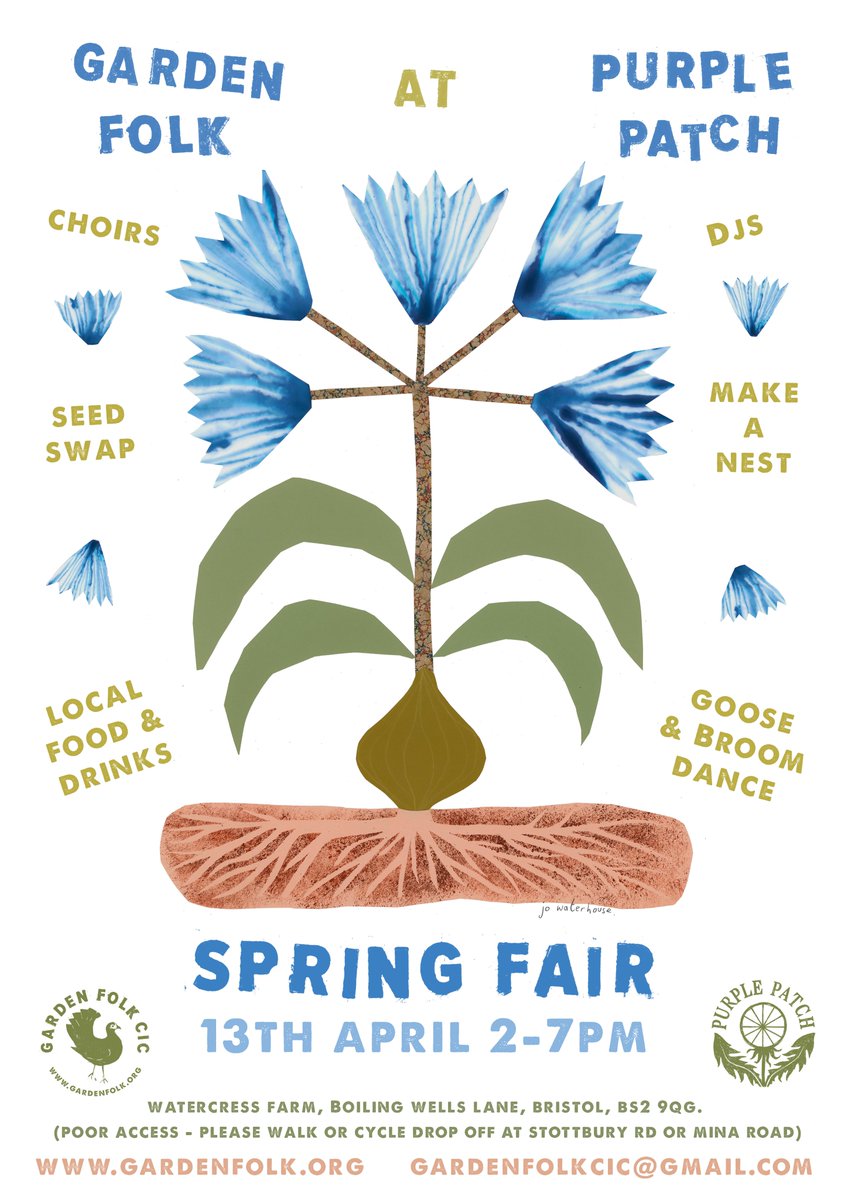 Purple Patch's Spring Fair is coming up - always a great event with food, seeds, music and more!