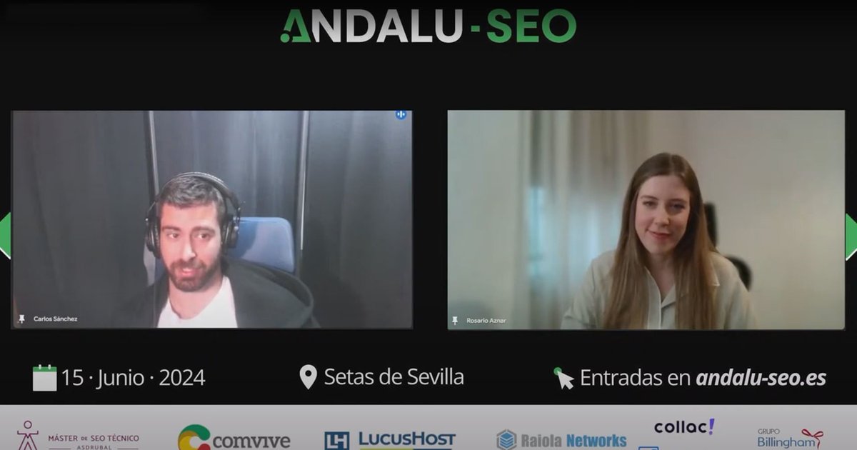 🤯 Este martes, Carlos @SEO_Tecnico me entrevistó como ponente en @andaluseo  y resolvimos dudas en directo. Charlamos sobre:

✅ Mis inicios en el #SEO
✅ Cómo se organizó el evento
✅ Los influSEOs
✅ Organización en agencias

youtube.com/watch?v=Sz81Sp…

¡Gracias a tod@s! 🤍🚀